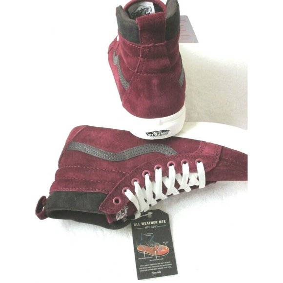 Vans Women's Sk8-Hi MTE All Weather Boots Red Chocolate Size 6.5 NWT - Picture 5 of 5